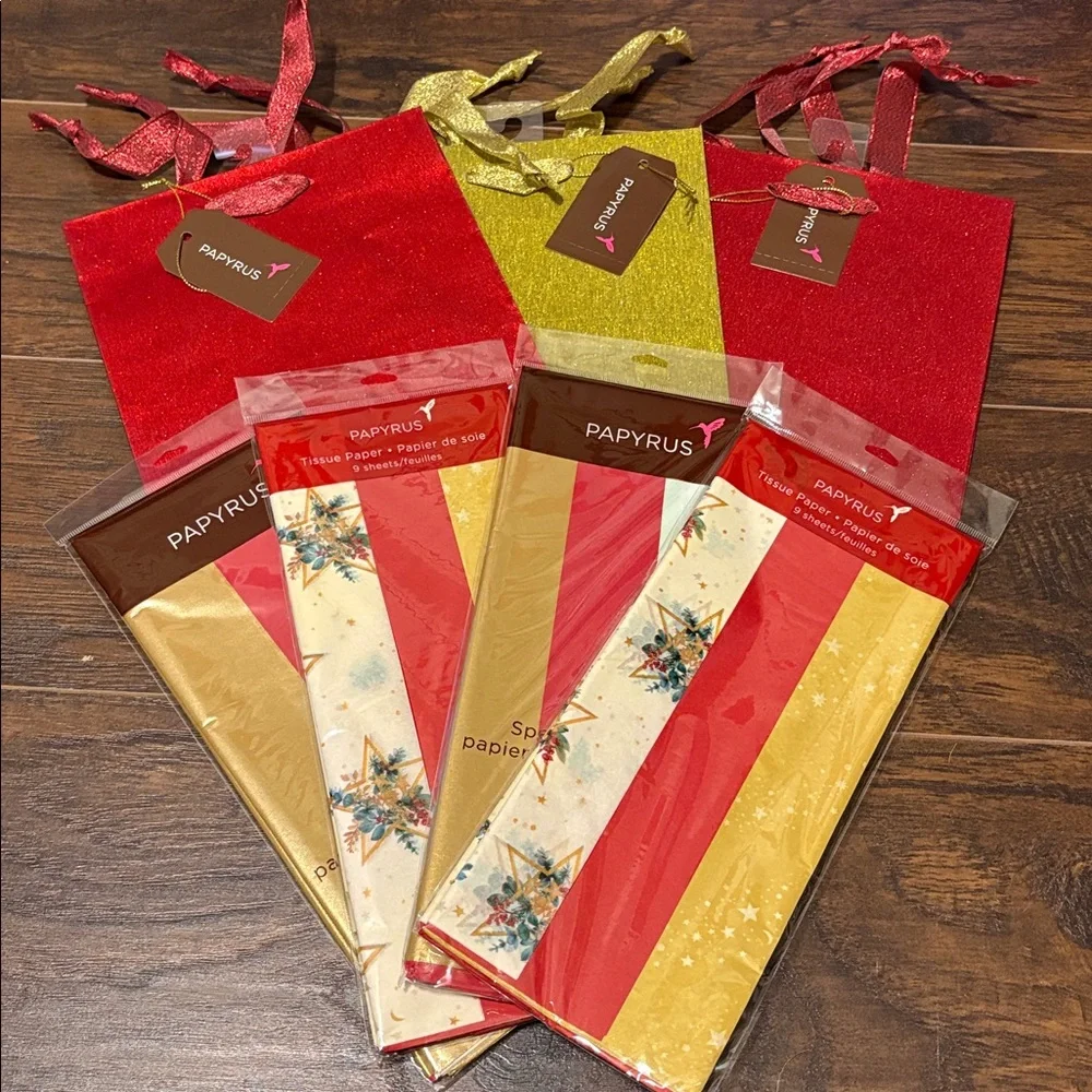 🆕Papyrus Christmas Gift Packaging Bundle, 7 Pieces